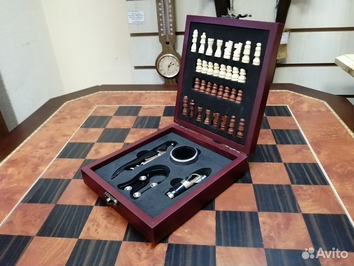 Набор подарочный винный с шахматами