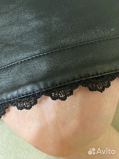 Шорты из экокожи