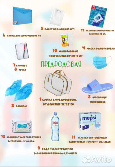 Сумка в роддом 