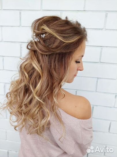 Прическа, укладка, локоны, косички