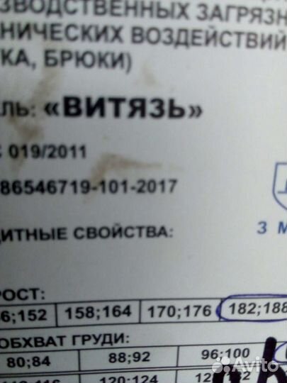 Костюм рабочий