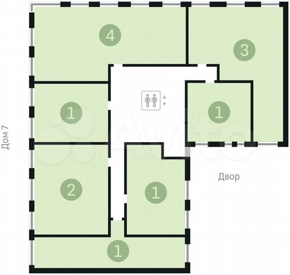 2-к. квартира, 76,7 м², 6/17 эт.
