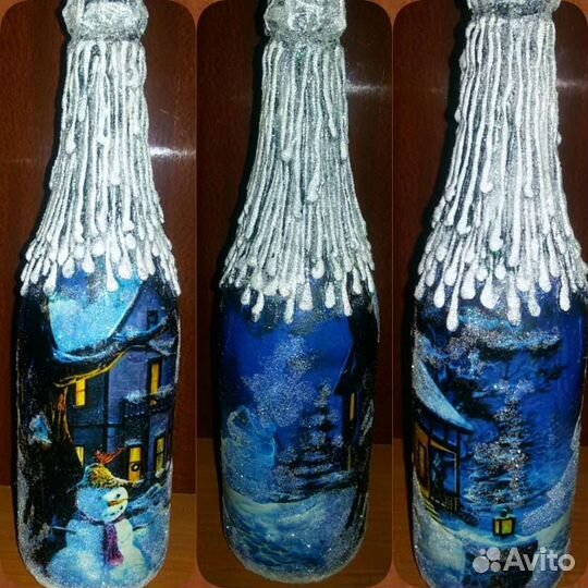 Оригинальная бутылка для подарка