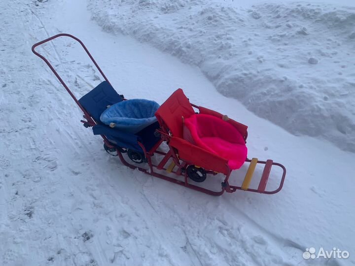 Санки двухместные