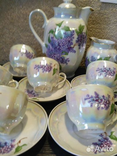 Чайно- кофейный сервиз новый 1 сорт