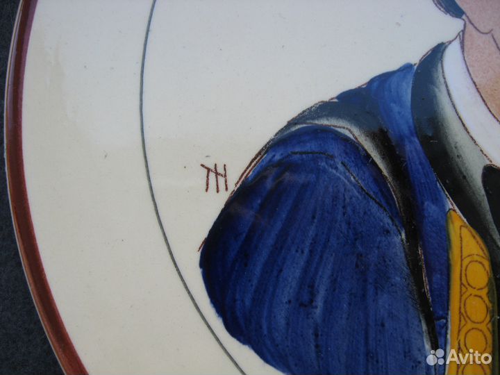 Антиквариат тарелка роспись