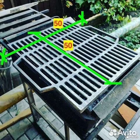 Решётка гриль чугун