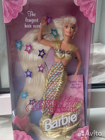 Барби русалка Jewel Hair Mermaid Barbie