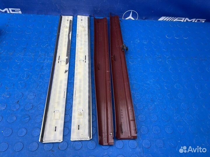 Накладки на порог передние Mercedes Cls 350 W219