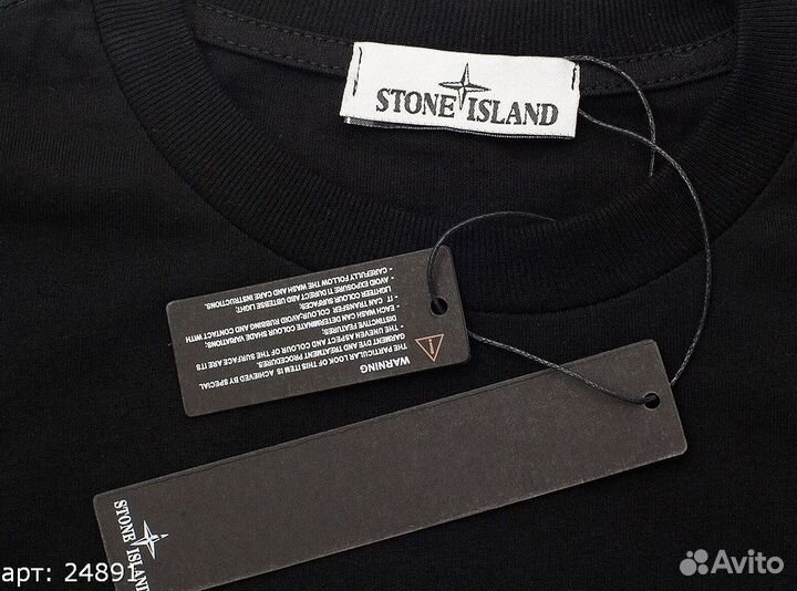 Футболка Stone Island pocket m5 черная