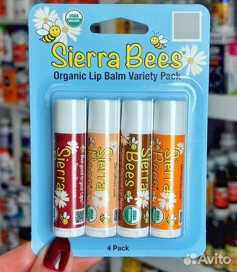 Органические бальзамы для губ iherb