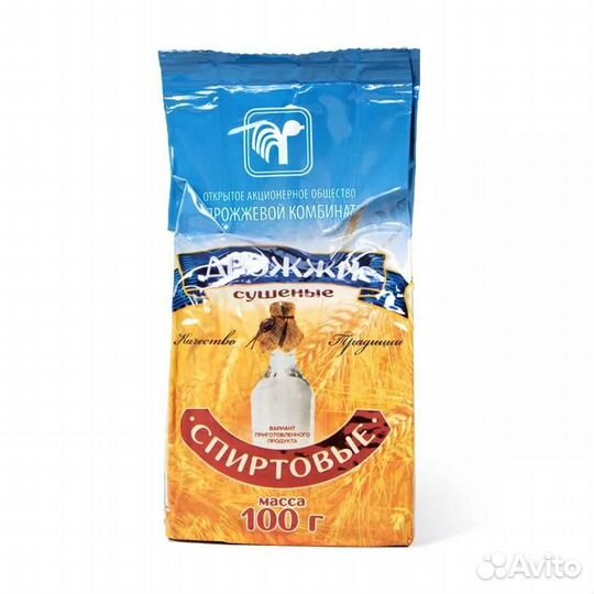 Дрожжи спиртовые Беларусь, 100 гр