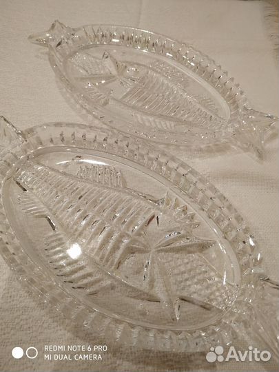 Винтаж Хрустальное блюдо, СССР