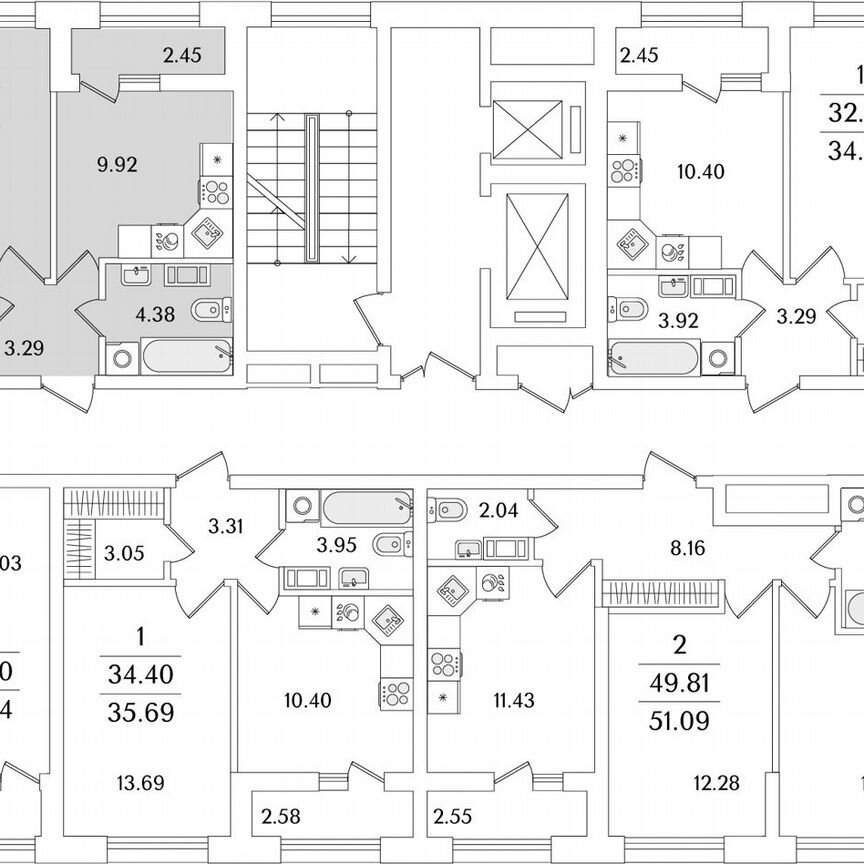 1-к. квартира, 32,9 м², 9/23 эт.