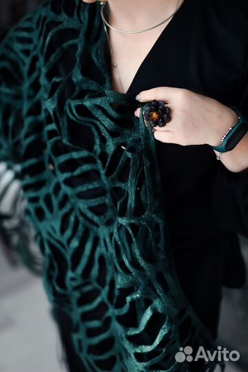 Женский ажурный шарф-палантин