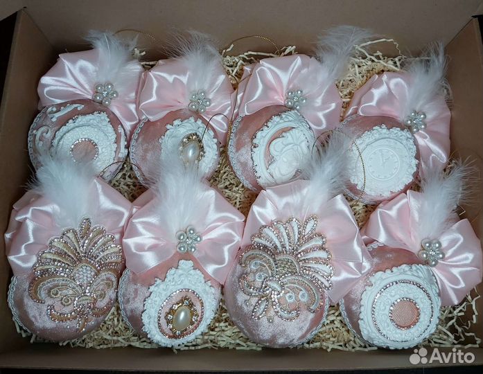 Ёлочные шары ручной работы