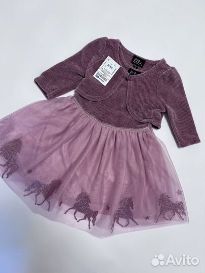 Нарядное платье для девочки 80 86