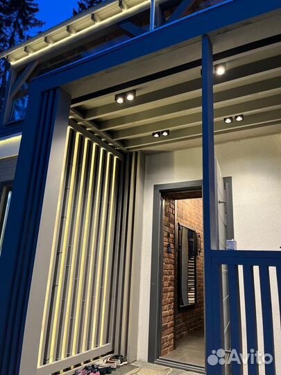 Контурное освещение домов