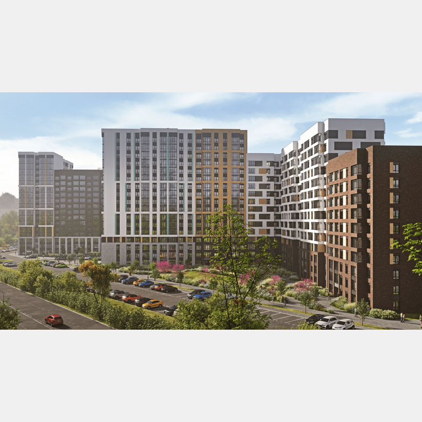 1-к. квартира, 61,7 м², 14/17 эт.