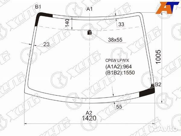 Стекло лобовое mazda premacy