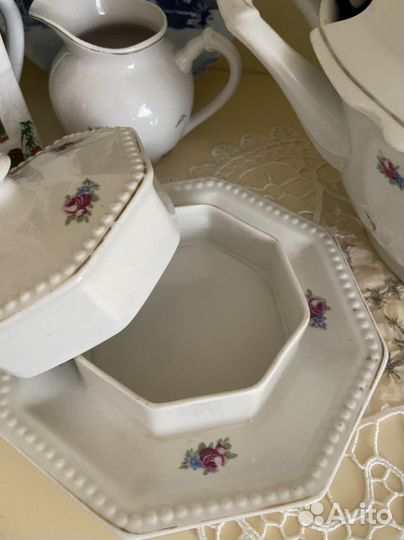 Масленка фарфор СССР