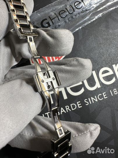 Браслет оригинал сталь керамика для Tag Heuer