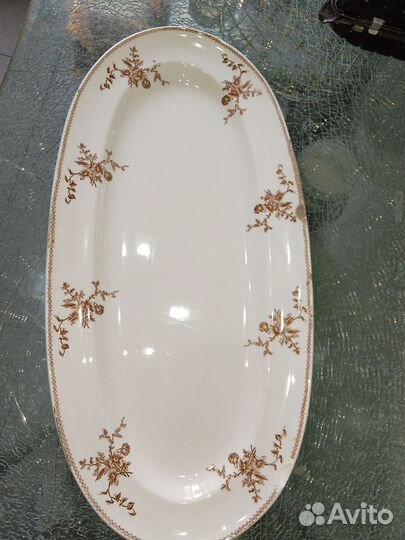 Блюдо большое фарфор ф-ка Гарднер1890 г