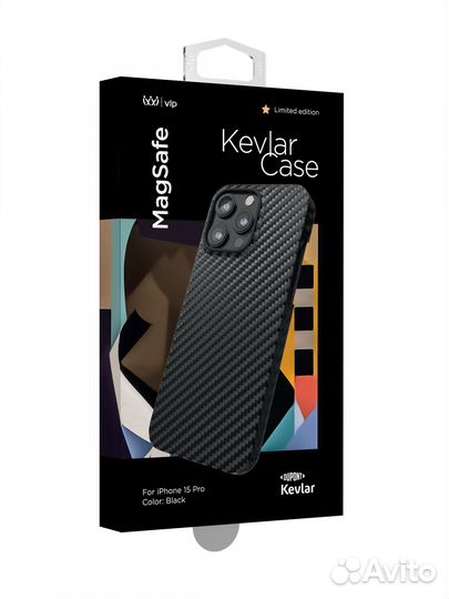 Чехол защитный Kevlar Case для iPhone 15 Pro Max