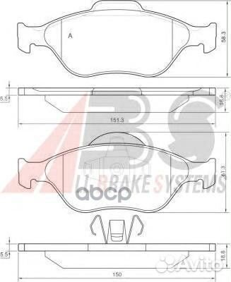 Колодки тормозные 37195 Abs