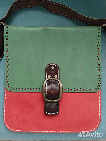 Сумка кожаная унисекс