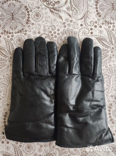 Мужские кожаные перчатки (новые)