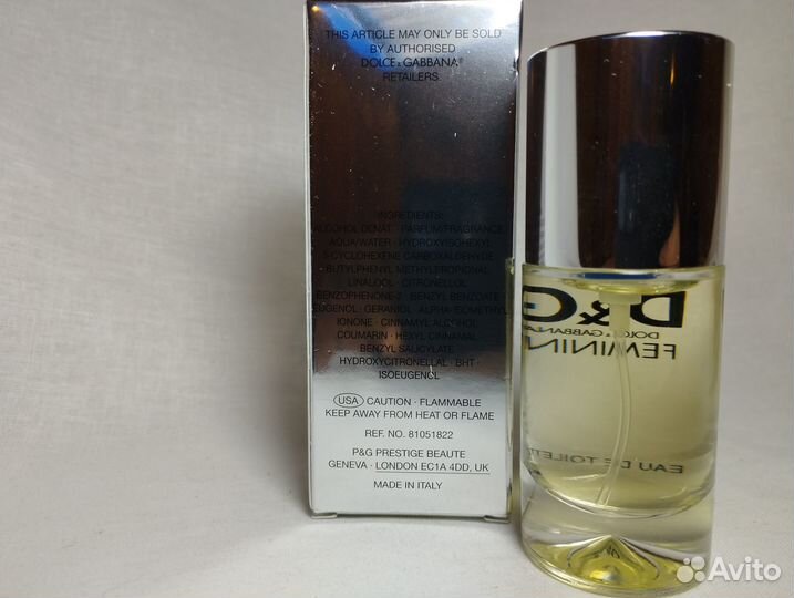 Dolce & gabbana feminine 30 мл