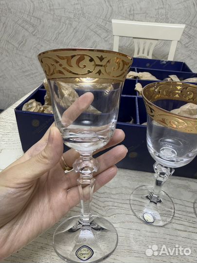 Хрустальные фужеры Bohemia Crystal