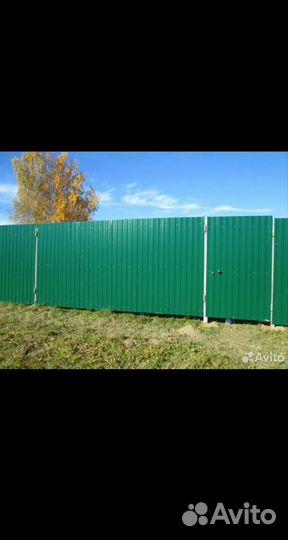 Строительство заборов из профнастила