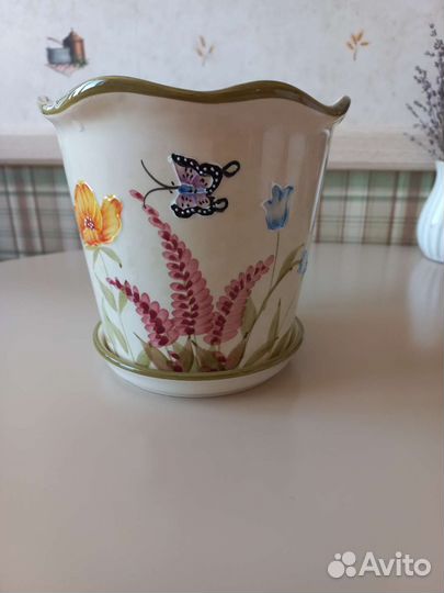 Цветочный горшок керамический