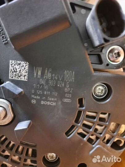 Генератор 04E903024G 180A VAG Bosch Кодиак, Шкода
