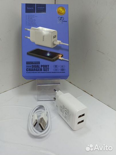 Сетевое зарядное устройство hoco Сетевое C62A Tupe
