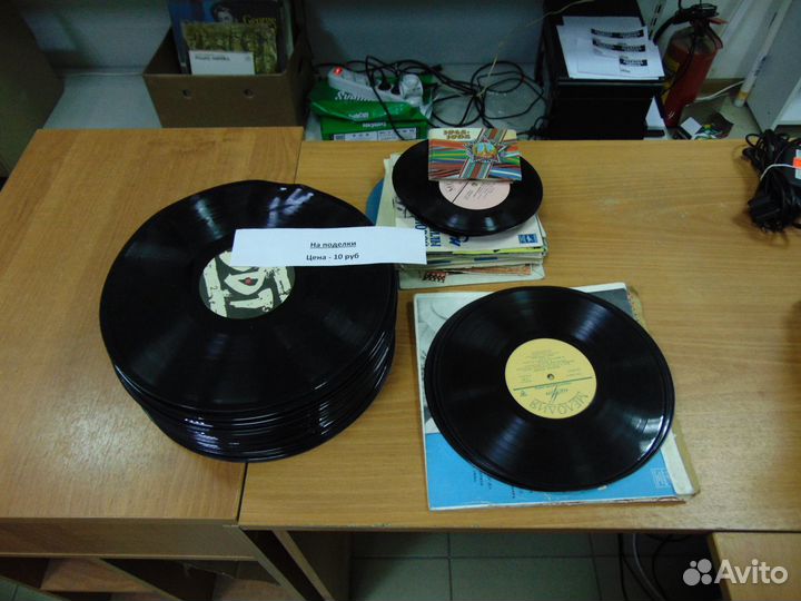 Пластинки виниловые на поделки