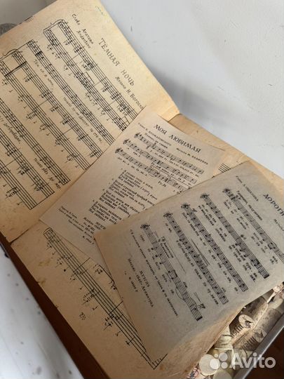 1922-1946 гг Ноты антикварные Темная ночь и другие