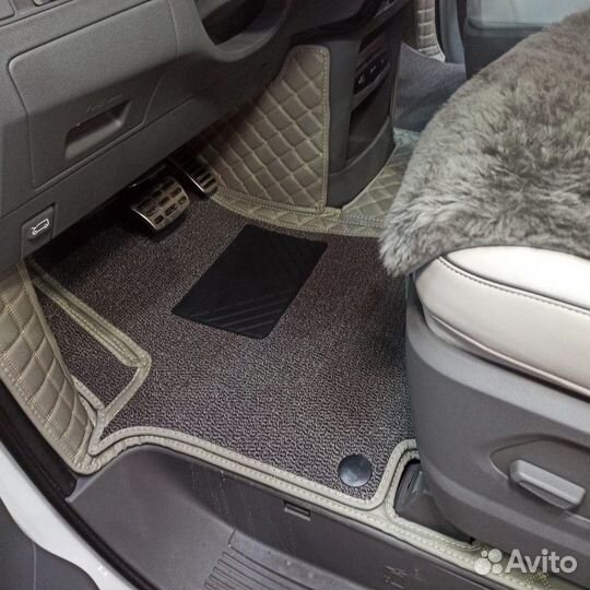 3Д (3D) автоковрики из экокожи