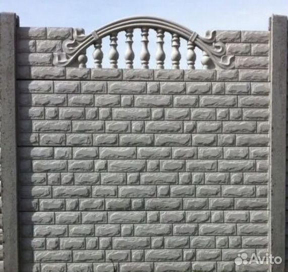 Бетонный еврозабор