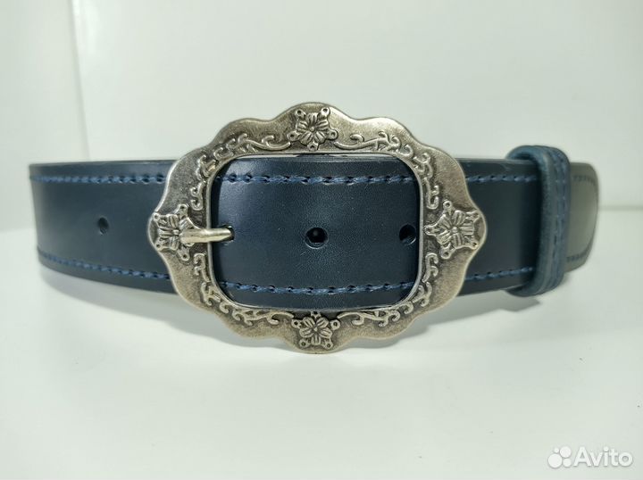 Ремень кожаный ручной работы