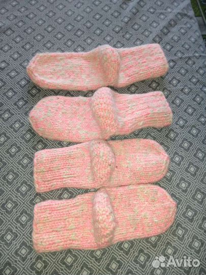 Носки шерстяные вязаные для девочек