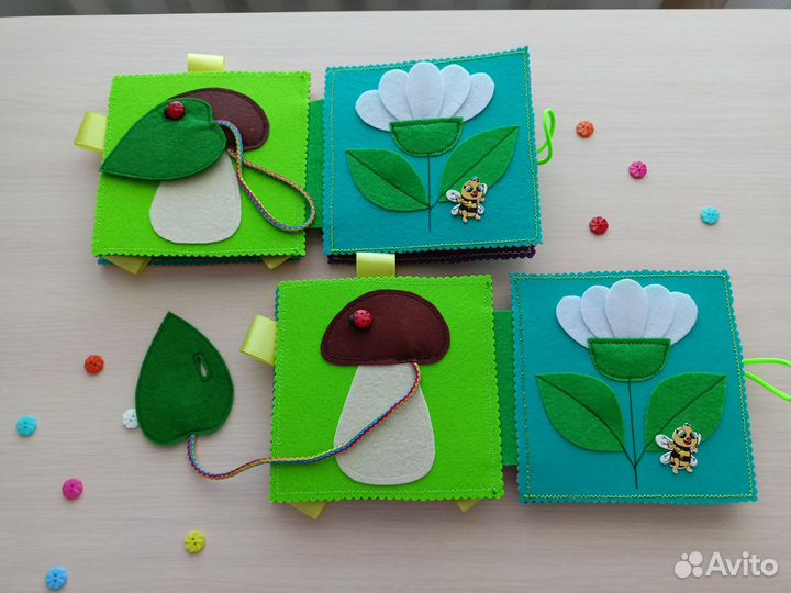 Развивающие книжки -игрушки из фетра