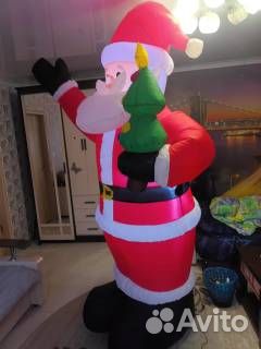 Дед мороз надувной бу