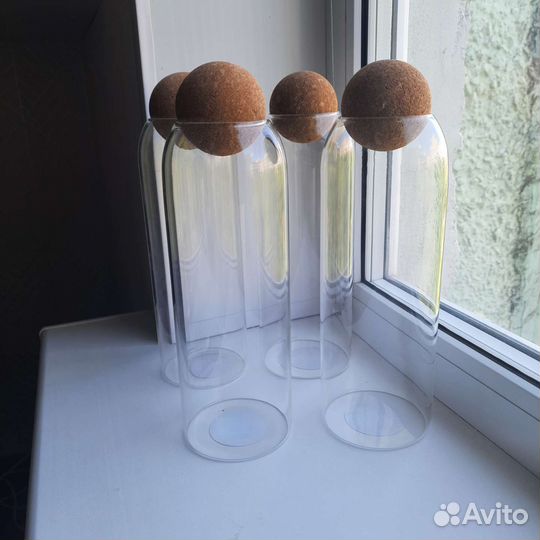 Банки бутылки с пробкой шариком