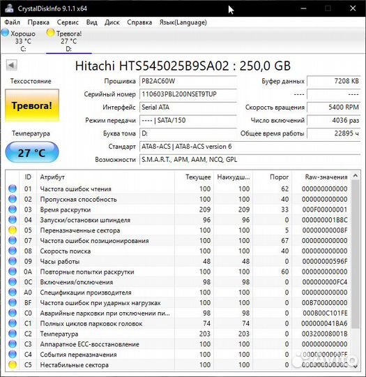 Жесткие диски 250\320\500