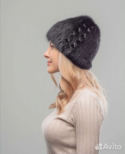 Шапка зимняя меховая женская