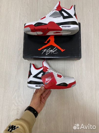 Кроссовки Air Jordan 4 Fire Red (36-45)