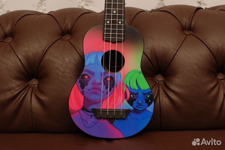 Укулеле Flight с рисунком + Аксессуар
